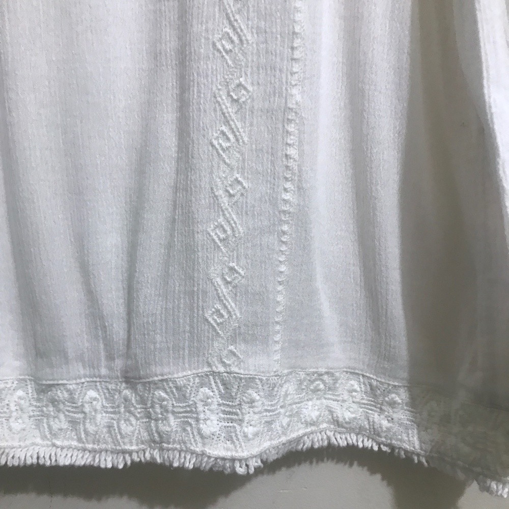 Caslon Long Sleeve Slip Over Blouse w/ Embroidery - Picture 9 of 12